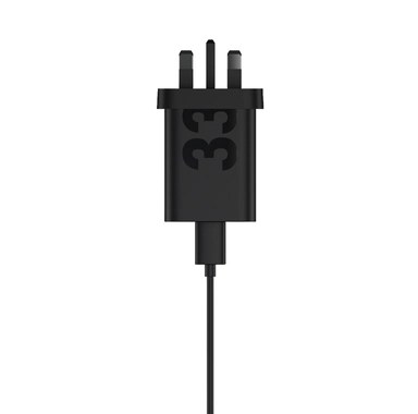 موتورولا، شاحن حائط، نوع سي الي سي، 33 واط، اسود