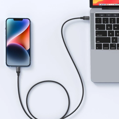 UGREEN USB-C to Lightning Silicone Cable 1m Black