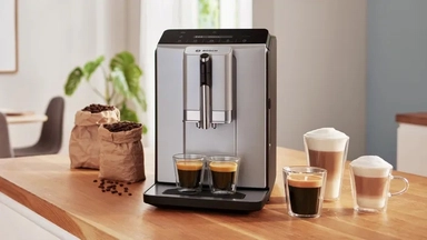 Bosch Automatic Coffee Machine, 3L, W1300, Silver, TIG20301