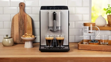 Bosch Automatic Coffee Machine, 3L, W1300, Silver, TIG20301