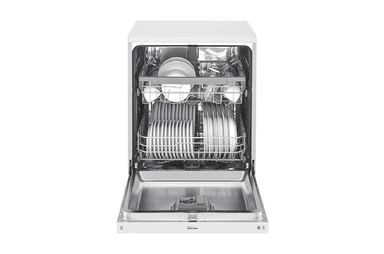 LG QuadWash™ Dishwasher, 14 Place Setting, EasyRack™ Plus, Dual Zone Wash, ThinQ, White - DFB512FW