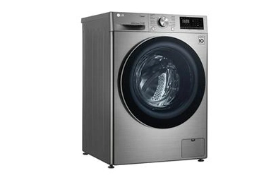 غسالة  LG اتوماتيك 9ك استيل فتحةامامية تنشيف 6 ك WSV0906XM