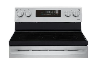 LG 6.3 cu ft. Smart Wi-Fi Enabled Fan Convection Electric Oven with Air Fry & EasyClean®, LREL6323S