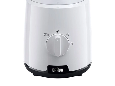 Braun PowerBlend 1 Jug blender  White, 1.5L, Plastic bowl, 600W, JB1015WH