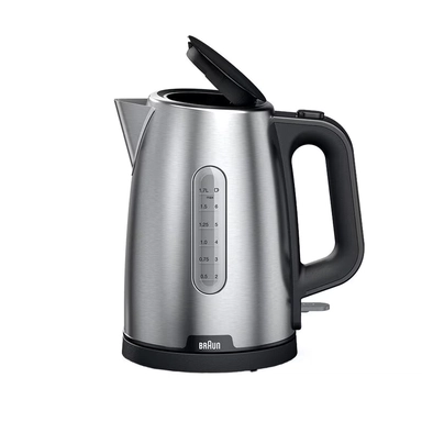 Braun Kettle, 1.7L, 2200W, Silver, BRWK1500BK