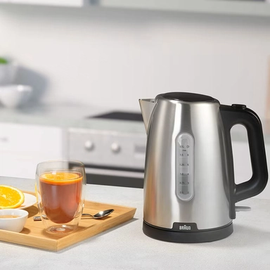 Braun Kettle, 1.7L, 2200W, Silver, BRWK1500BK