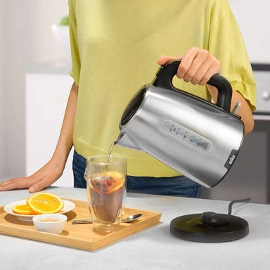 Braun Kettle, 1.7L, 2200W, Silver, BRWK1500BK
