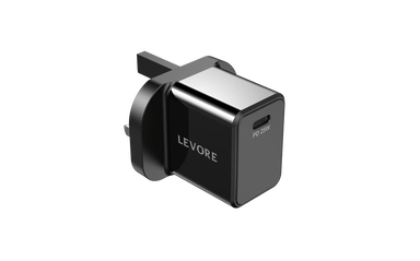 Levore Wall Charger25W1XUSBC Fast Charging Adapter LGW111-BK