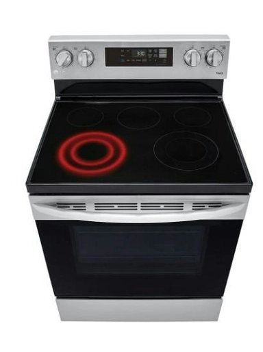 LG 6.3 cu ft. Smart Wi-Fi Enabled Fan Convection Electric Oven with Air Fry & EasyClean®, LREL6323S