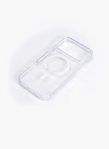 غطاء زوندا شفاف لآيفون 17 برو ماكس مع ماج سيف - أبيض
