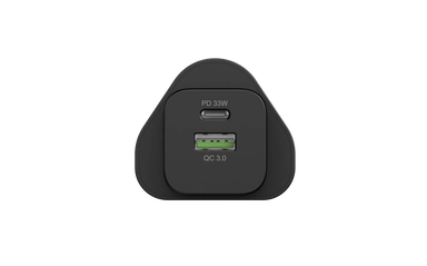 Levore Wall Charger 33W 1XUSBC PD +1XUSBA QC3 Port LGW121-BK