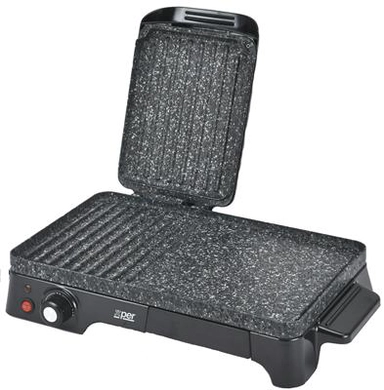 Xper Grill 2200 Watts, Granite Top, 2 in 1, Black, XPGR-101M