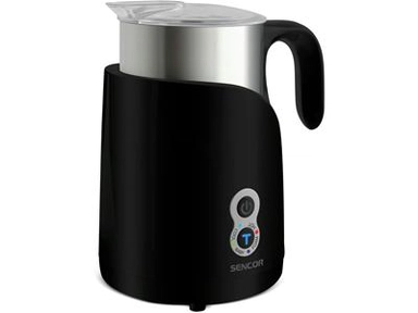 SENCOR Milk Frother and Warmer, 650 Watts, Black * Steel, SMF 4000BK