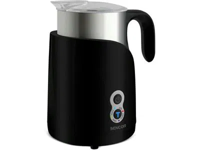 SENCOR Milk Frother and Warmer, 650 Watts, Black * Steel, SMF 4000BK