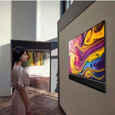 LG OLED 4K TV 77 Inch G1 series, Self lighting OLED, Wall Paper Design, OLED77G1PVA