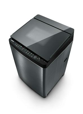 Toshiba Top Load Washer 13.5 KG With UFB Wash Glass Lid SDD Inverter, Steel, AW-DUK2215WUPBB