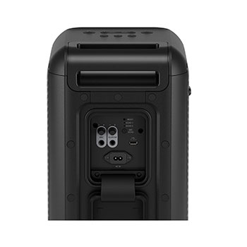 مكبر صوت الحفلات LG XBOOM XL5T، قاعدة قوية، إضاءة، بلوتوث، USB، أسود