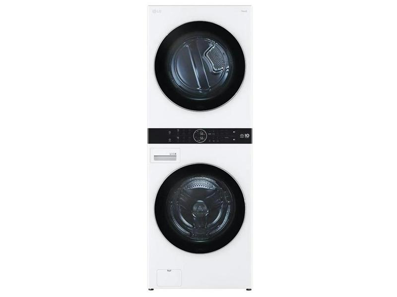 غسالة 21 ك ونشاف 16 ك LG WashTower امامية ابيض WK2116WHT