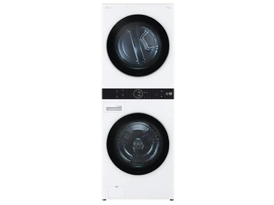 غسالة 21 ك ونشاف 16 ك LG WashTower امامية ابيض WK2116WHT