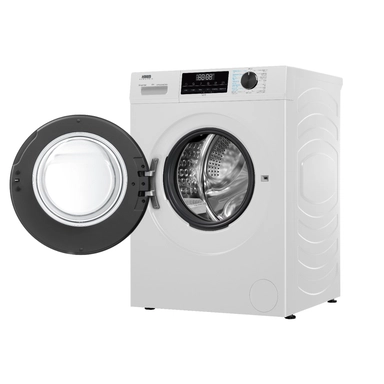 Haam 8 kg Front Load Inverter Washing Machine, White ,HMFL8WH25INV