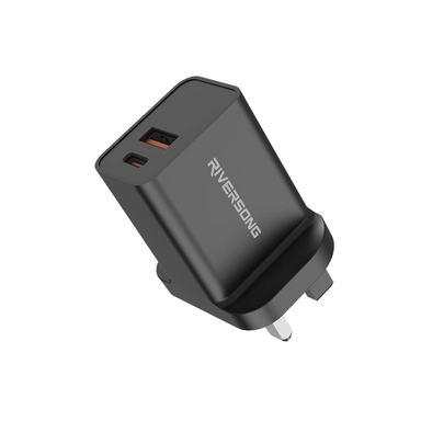 Riversong Wall Charger Safekub d6 AD28 PD30W Black