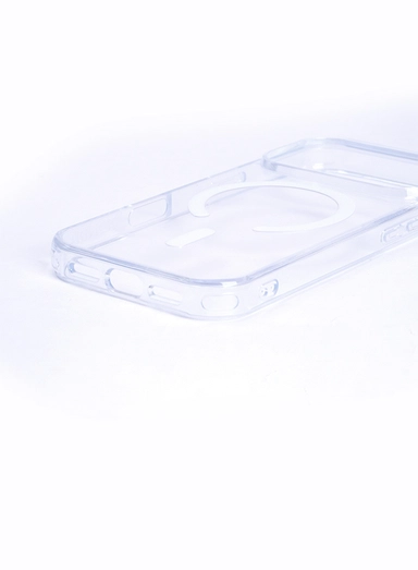 غطاء زوندا شفاف لآيفون 17 برو ماكس مع ماج سيف - أبيض