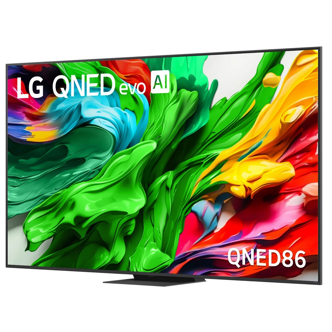 ال جي، شاشة 86 بوصة QNED evo، ذكاء اصطناعي، ميني LED 4K سمارت QNED86 - 2025