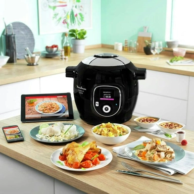 MOULINEX Cookeo + Connect Multicooker 1220 - 1450 Watts, 6 Liter, Black, CE857827