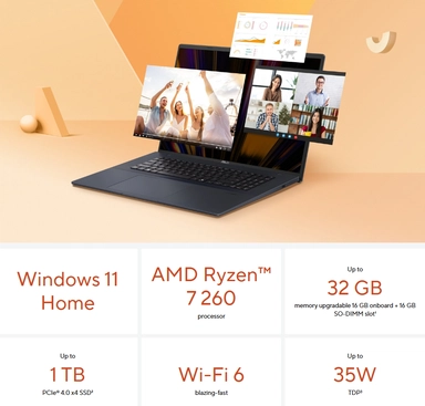 أسوس ﭬيفو بوك 18 AMD رايزن_7260 32GB 1TB SSD 18" W11 أزرق