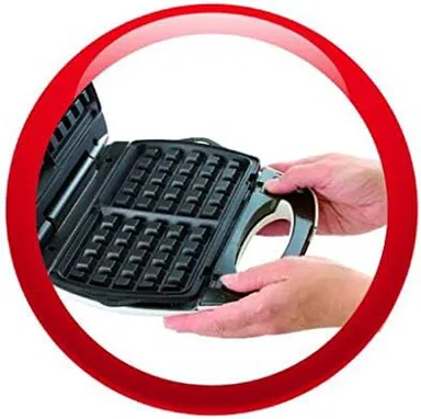 صانعة ساندويشات مولينكس 700 واط احمر+ابيض ملحق 3 قوالب SW612543