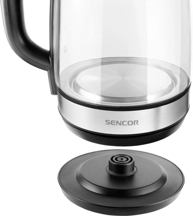 غلاية سينكور زجاج 2لتر 2200 واط أسود * فضى SWK 2080BK