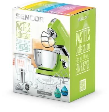 Sencor stand mixer 4.5 liters 1000 watts olive green, STM 6357GG 
