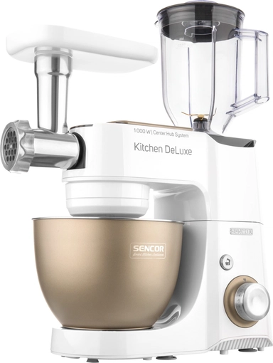 Sencor Stand Mixer 4.5 Liter 1000 Watt White * Gold, STM 4467CH