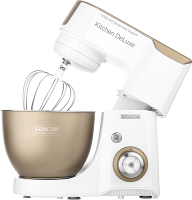 Sencor Stand Mixer 4.5 Liter 1000 Watt White * Gold, STM 4467CH
