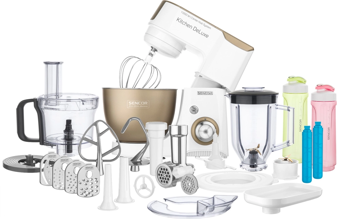 Sencor Stand Mixer 4.5 Liter 1000 Watt White * Gold, STM 4467CH