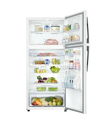 Samsung Refrigerator 17.6 Cu.ft, Twin Cooling, Digital Inverter Technology, White RT50K6100WWB