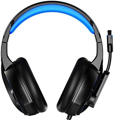 داتازون, سماعة رأس الاحترافية للألعاب RGB PS5 ,أسود أزرق