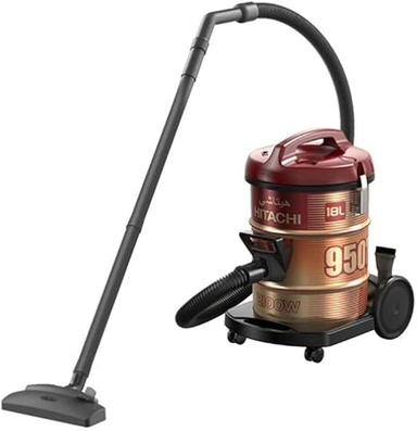 Hitachi Drum Vacuum Cleaner 18 Litre 2100 Watt Red, CV-950HWR