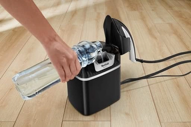 كاوية بخار تيفال2980 واط اسود وفضي QT1510G0