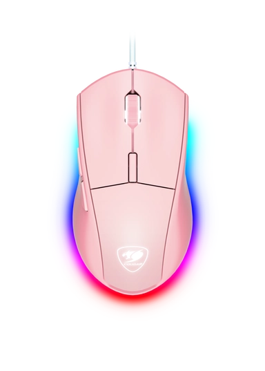 كوغار,ماوس ألعاب مينوس إكس تي مستشعر بصري, وردي