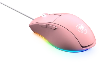 كوغار,ماوس ألعاب مينوس إكس تي مستشعر بصري, وردي