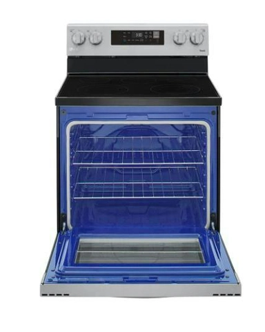 LG 6.3 cu ft. Smart Wi-Fi Enabled Fan Convection Electric Oven with Air Fry & EasyClean®, LREL6323S