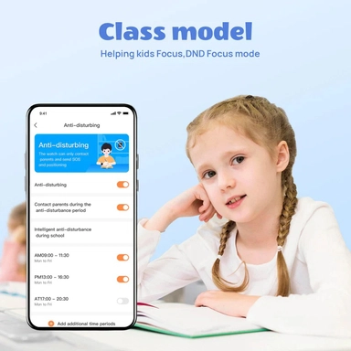 ميبرو، ساعة بي 6 الذكية  للاطفال، وردي 