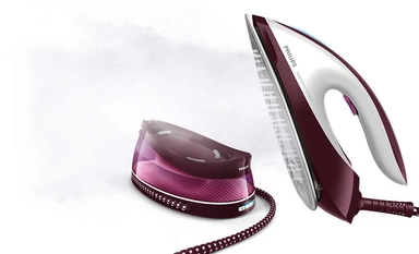 Philips PerfectCare Compact Steam generator iron 2400 Watts, 1.5 L, Burgundy, GC7842/46