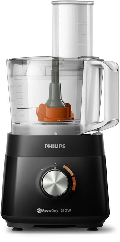 Philips Food processor 750 Watts, Black, HR7302/90