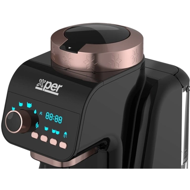 Xper Turkish Coffee Maker 700 Watts 1 Liter Black XPTCM-3040