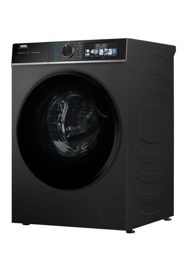 Haam Front Load Washing Machine, 8 kg,Inverter, Dark Silver, HMFL8SH25INVHG