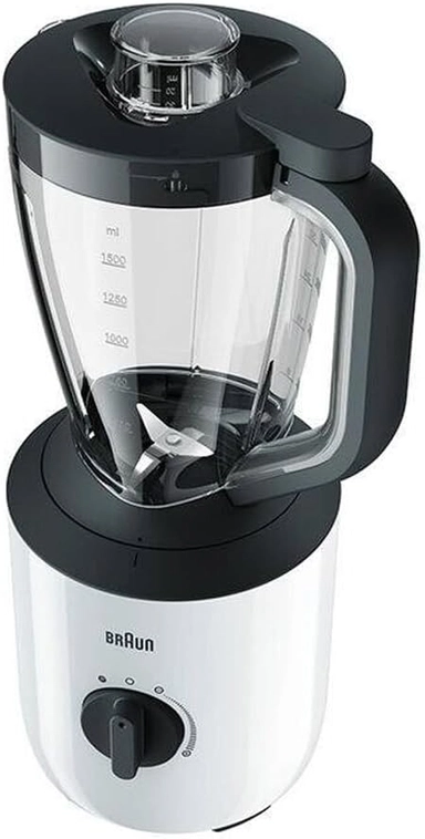 خلاط براون 800 واط 2 لتر بلاستيك ابيض JB3123WH