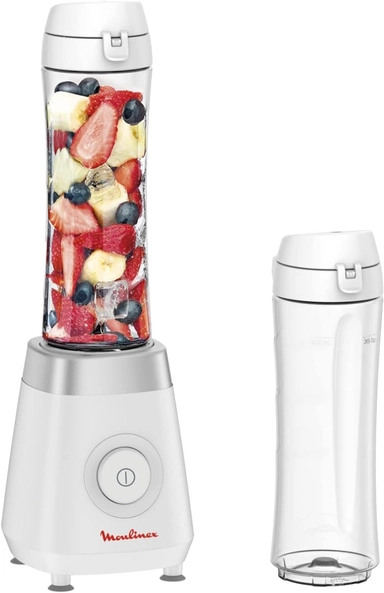 Moulinex Fresh&Go Blender 350 Watts, 1.2 L., White, LM1KJ127