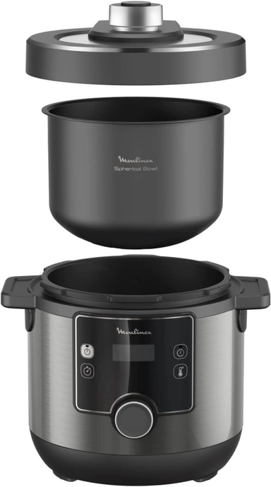 Moulinex Turbocuisine Maxi Fast Electric Pressure Cooker, 1000 - 1200 Watts, 7.5 L., Black, CE777827